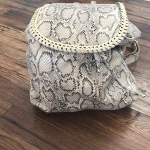 Snakeskin Steve madden backpack purse